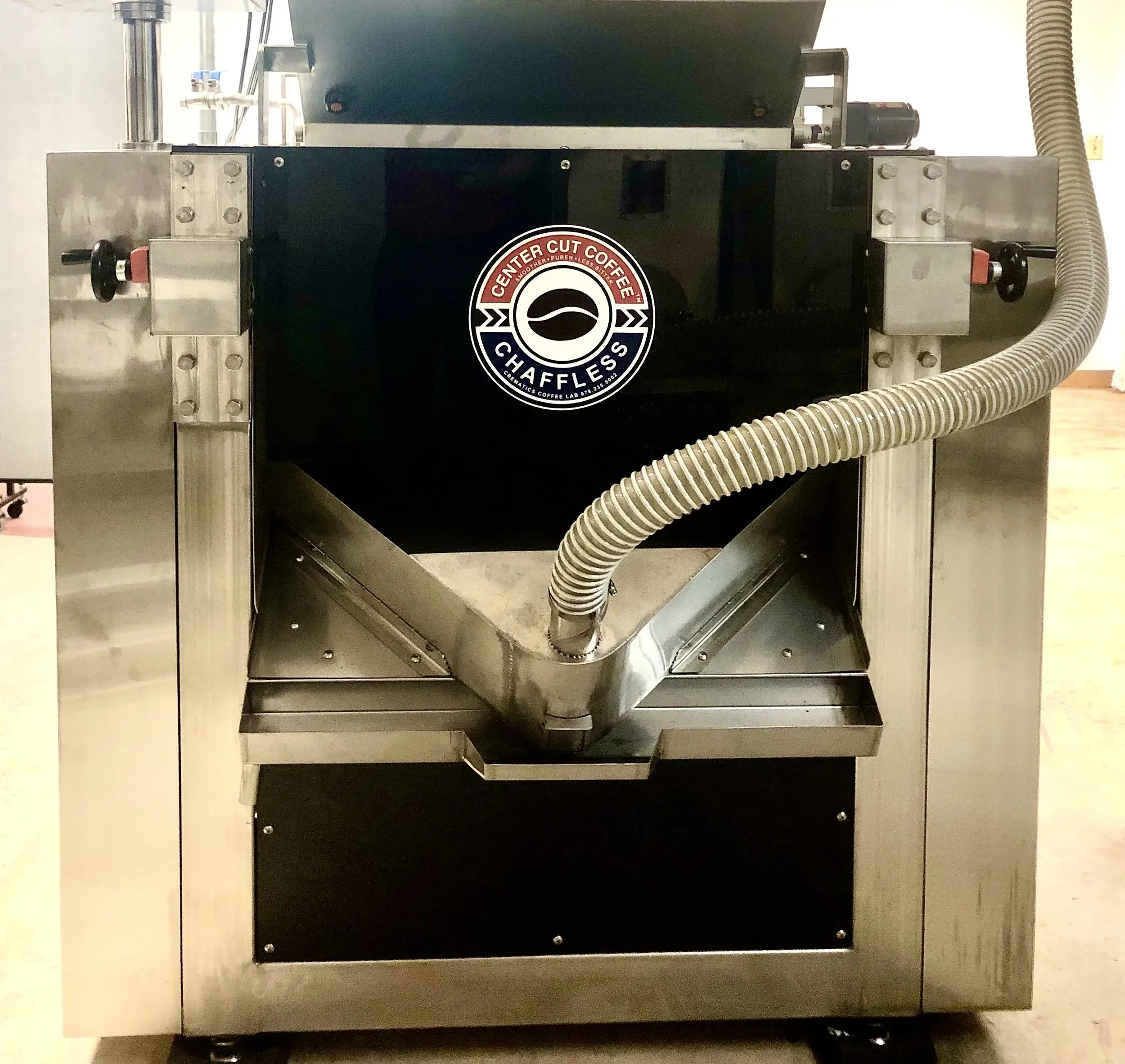The patented chaff-removing machine built by Crematix