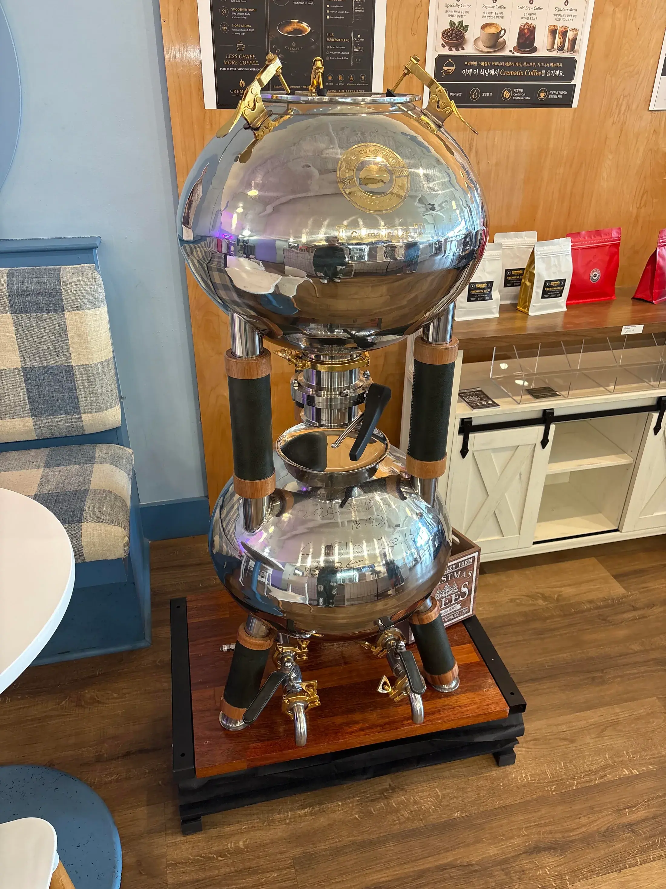 Crematix nano bubble cold brew system inside the Doraville shop